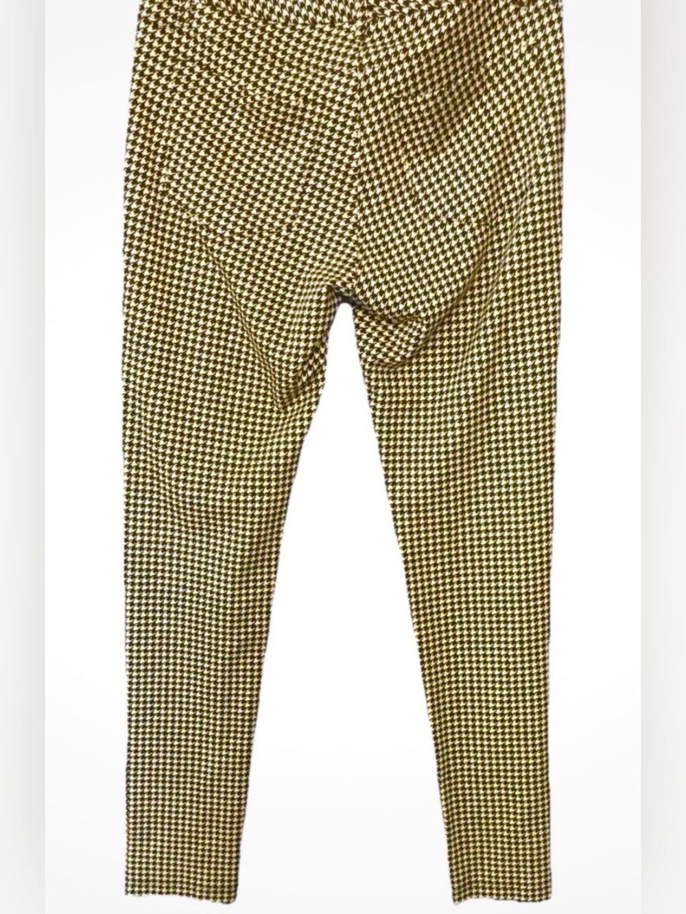J. McLaughlin Womens Becca Skinny Stretch Black/Sand Checkered Pants Size 4 - Picture 3 of 6